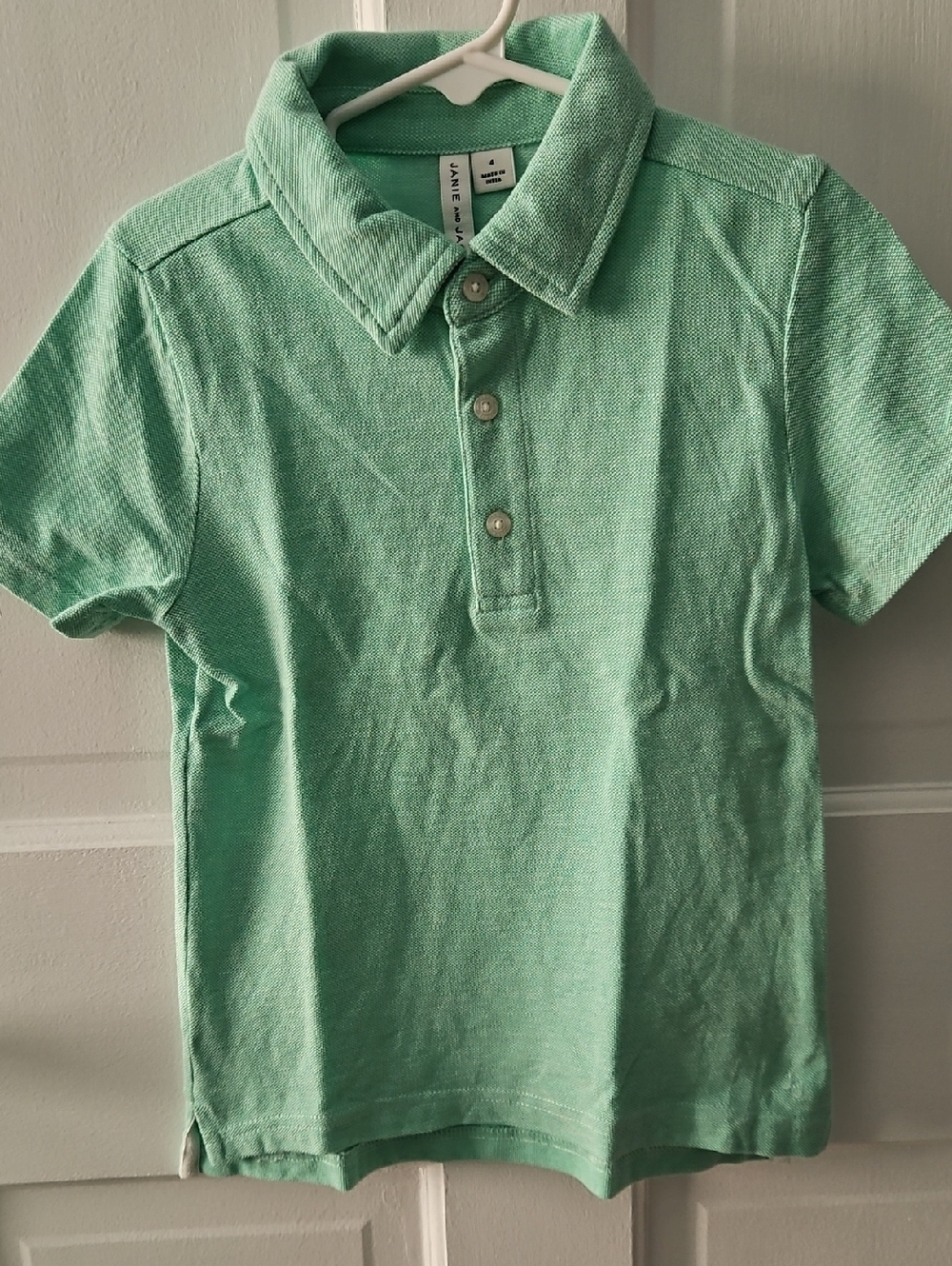Janie and Jack Mint Green Polo Shirt for Kids